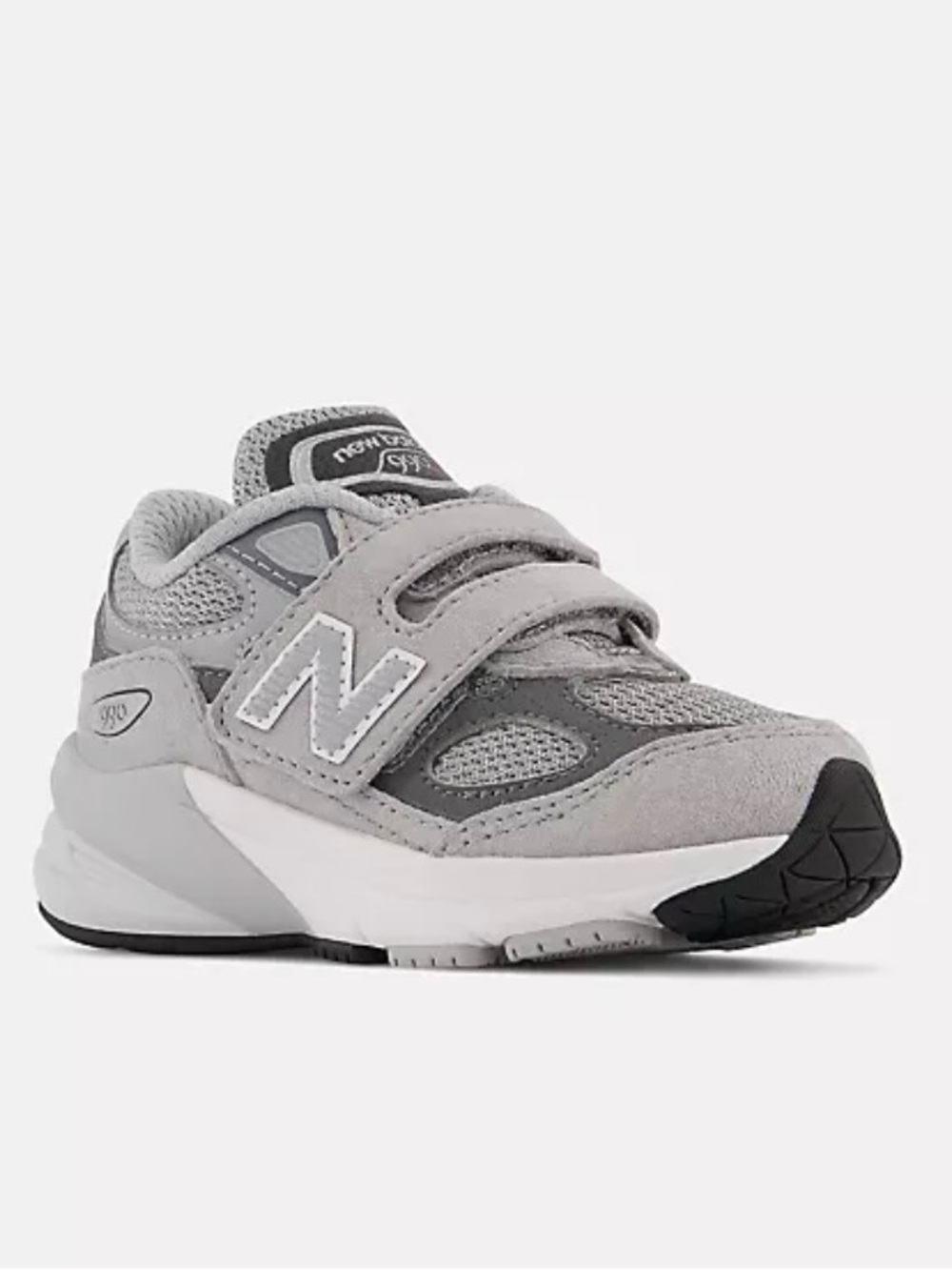 New Balance Gray FuelCell 990v6 Hook & Loop Toddler Shoes